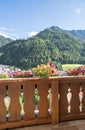 Landscape of Alto Adige, Italy - view from balkon Royalty Free Stock Photo