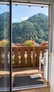 Landscape of Alto Adige, Italy - view from balkon Royalty Free Stock Photo