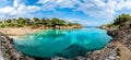 Landscape with amazing bay at Palma Mallorca Island Royalty Free Stock Photo