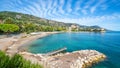 Amazing beach Baie des Fourmis, Beaulieu sur Mer, Cote d `Azur, France