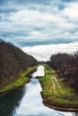 Landscape in the Amsterdamse waterleidingduinen, the Netherlands Royalty Free Stock Photo