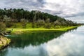 Landscape in the Amsterdamse waterleidingduinen, the Netherlands Royalty Free Stock Photo