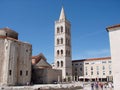 The town of Zadar. Croatia. Medieval architecture of the historic part of the town.