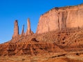 Landscape of the ancient rocks. Monument Valley, Arizona.