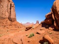 Landscape of the ancient rocks. Monument Valley, Arizona.