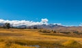Landscape of the andes mountains