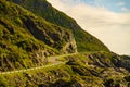 Mountainside with road, Andoya Norway Royalty Free Stock Photo