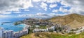 Landscape with Anfi beach, Gran Canaria, Spain Royalty Free Stock Photo