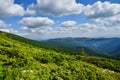 Landscape of the Apuseni mountains near CurcubÃÆta Mare peak. Royalty Free Stock Photo