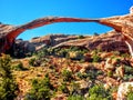 Landscape Arch, Arches National Park, Utah, One of the world& x27;s longest natural spans, Devils Garden Royalty Free Stock Photo