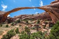 Landscape Arch in Arches National Park, Utah, USA Royalty Free Stock Photo