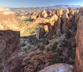 Landscape Arch Rear Panorama Royalty Free Stock Photo