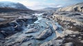 landscape arctic glacial meltwater