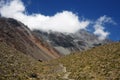 Landscape in Argentinian Andes Royalty Free Stock Photo