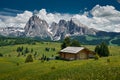 The landscape around Alpe di Siusi/Seiser Alm, Dolomites, Italy Royalty Free Stock Photo
