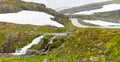 Landscape around Aurlandsfjellet National Tourist Route