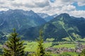 Landscape around Bad Hindelang in Bavaria, Germany