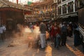 A landscape around Boudhanath, Kathmandu, Nepal Royalty Free Stock Photo