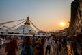 A landscape around Boudhanath, Kathmandu, Nepal Royalty Free Stock Photo