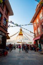 A landscape around Boudhanath, Kathmandu, Nepal Royalty Free Stock Photo