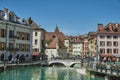 A landscape around Le Palais de llle in Annecy, France Royalty Free Stock Photo