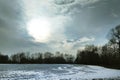 Landscape around Litovel in winter