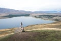 Landscape around Mount John Observatory near Lake Tekapo, New Zealand Royalty Free Stock Photo