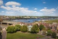 Landscape around of Rochester city include river Kent and yacht club Royalty Free Stock Photo