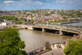 Landscape around of Rochester city include river Kent and yacht club Royalty Free Stock Photo