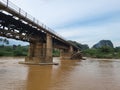 Landscape around Sungai Galas in Kemubu village in Dabong, Kelantan, Malaysia. Royalty Free Stock Photo