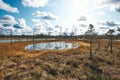 The Landscape around Viru bog, Lahemaa National Park, Estonia Royalty Free Stock Photo