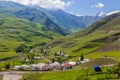 Landscape around Xinaliq Khinalug village, Azerbaij Royalty Free Stock Photo