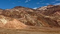 Landscape of Artist Drive in Death Valley, California