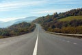 Landscape with asphalt road leading Royalty Free Stock Photo