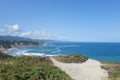 Landscape of the Asturian coast from Cabo Vidio. Spain Royalty Free Stock Photo