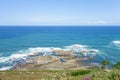 Landscape of the Asturian coast from Cabo Vidio. Spain Royalty Free Stock Photo