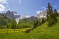 Landscape in the Austrian Alps of the Dachstein region (Styria in Austria Royalty Free Stock Photo