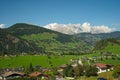 landscape in the austrian alps near Embach Royalty Free Stock Photo