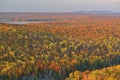 Autumn Forest and Lake Medora Royalty Free Stock Photo