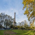 Landscape of the autumn in the Paris Royalty Free Stock Photo