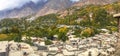 Landscape autumn view of Altit village in Hunza, Pakistan. Royalty Free Stock Photo