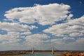 Landscape Ayamonte, bridge.