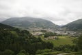 Landscape of Azpeitia, town of GuipÃÂºzcoa in the Basque Country Royalty Free Stock Photo