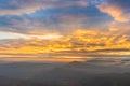 Landscape background and beautiful sunrise in morning. Mountain landscape background Royalty Free Stock Photo