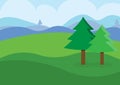 Landscape background,vector illustrations Royalty Free Stock Photo