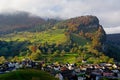Landscape in Balzers, Lichtenstein Royalty Free Stock Photo