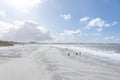 Landscape with Banjaard Beach. Kamperland in the province of Zeeland in the Netherlands