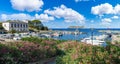 Landscape with Barcaggio village in Corsica Royalty Free Stock Photo