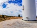 Landscape from the base of a wind turbine