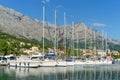 Landscape with Baska Voda port, Croatia